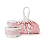 【Hiromimi】SOU&middot;SOU不鏽鋼保鮮碗袋組 SO-SU-U十數昆(粉)