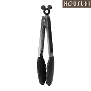 【HOUSUXI舒希】迪士尼米奇系列-矽膠料理夾/矽膠煎鏟夾-A3(2款顏色任選) 矽膠料理夾-黑