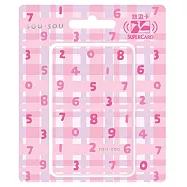 SOU.SOU SUPERCARD悠遊卡-SO-SU-U十數和隨性格子 (粉)【受託代銷】