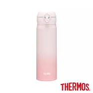 【THERMOS膳魔師】不鏽鋼超輕量彈蓋真空保溫瓶500ml (JNL-502-GPK) 漸層粉