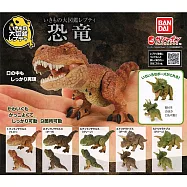 【日本正版授權】全套5款 生物大圖鑑 恐龍 扭蛋/轉蛋 霸王龍/三角龍/恐龍模型 739224
