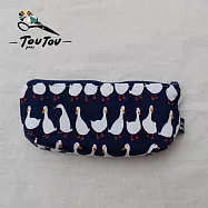 偷偷喊我|手作筆袋/收納袋- 深藍大白鵝