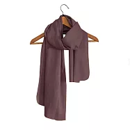 【和諧生活有機棉】Harmony紗織圍巾 藕紫