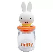 【日本正版授權】米飛兔 糖果罐 透明糖果罐/收納罐/玻璃罐/小物收納 Miffy/米菲兔 - 黃衣款