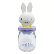 【日本正版授權】米飛兔 糖果罐 透明糖果罐/收納罐/玻璃罐/小物收納 Miffy/米菲兔 - 黃衣款