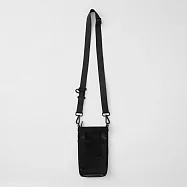 【MUJI 無印良品】自由組合手機小物收納包(網眼型)/黑21x12.5x3cm，數量：1入