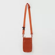 【MUJI 無印良品】自由組合手機小物收納包(網眼型)/橘21x12.5x3cm，數量：1入