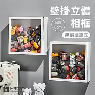 【上手家居】壁掛立體相框 深8cm(相框/中空相框/壁掛展示盒/永生花相框/乾燥花相框/宜家相框) 白色