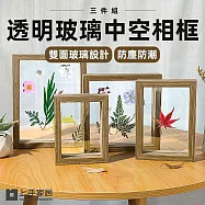 【上手家居】透明玻璃中空相(相框/立體相框/乾燥花相框/永生花相框/木質相框) - 三入10吋
