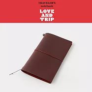 TRC Traveler’s Notebook LOVE AND TRIP限定- 旅人筆記本(酒紅)
