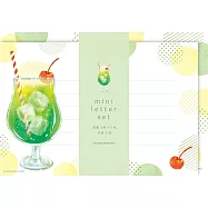 【日本Wa-Life】夏限定|美濃和紙迷你信封紙組 ‧ 綠色奶油蘇打