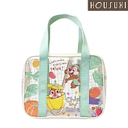 【HOUSUXI舒希】迪士尼奇奇蒂蒂系列- 兒童餐袋-A3(防潑水透明款)