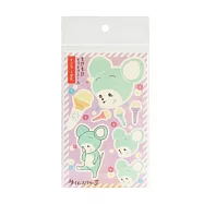 【日本KOBARU】昭和文房具系列 造型絨布感貼紙 ‧ 老鼠