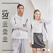 【KISSDIAMOND】山系工裝涼感防曬外套(男女款/KDCY-W58) 3XL 白色