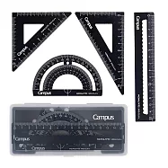 KOKUYO Campus鋁合金尺組- 黑