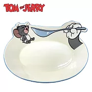 【日本正版授權】湯姆貓與傑利鼠 陶瓷深盤 陶瓷盤/盤子/橢圓形深盤/餐盤/點心盤 Tom and Jerry