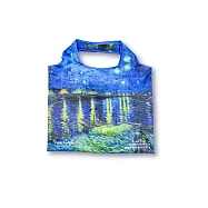 翡冷翠文創RPET環保摺疊購物袋|梵谷《隆河上的星夜》