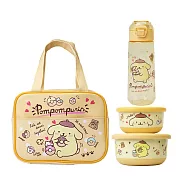 【HOUSUXI舒希】三麗鷗布丁狗4件組(隔熱碗+餐袋+水瓶)