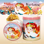 【米樂】白沙屯媽祖粉千里祝福罐爆米花(焦糖)(195±10g)