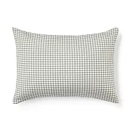 【MUJI 無印良品】再生聚酯速乾枕套/43 /綠格紋
