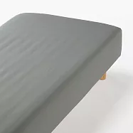 【MUJI 無印良品】再生聚酯速乾床包/SD /單人加大/綠色