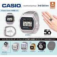 【日本正版授權】全套5+1款 CASIO 卡西歐手錶 造型戒指 P3 扭蛋/轉蛋 戒指手錶/電子錶 716745