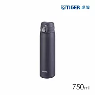 TIGER虎牌 大容量彈蓋雙層不鏽鋼保溫瓶750ml(MTR-W075) 海軍藍