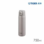 TIGER虎牌 大容量彈蓋雙層不鏽鋼保溫瓶750ml(MTR-W075) 小鹿褐