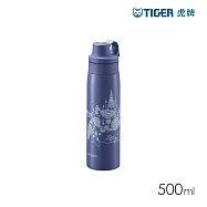 TIGER虎牌 輕量彈蓋不鏽鋼吸管杯500ml(MCS-A501) 海龜