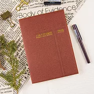 【conifer綠的事務】2026-25K線裝支票登記簿 會計專用 咖