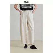 ltyp旅途原品 亞麻棉蘿蔔褲 2025夏季新款文藝寬鬆百搭休閒長褲女 M L M 燕麥米