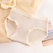 【唯蜜色】莫代爾裸感親膚透氣純棉女用內褲 L 奶膚色