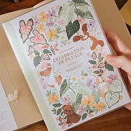 【wwiinngg】精緻燙金線裝筆記本(空白+方格)-嫩綠狗狗