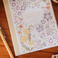 【wwiinngg】精緻燙金線裝筆記本(空白+方格)-紫金兔兔