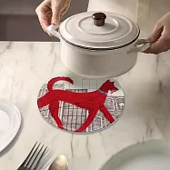 翡冷翠文創波隆那陶瓷鍋墊|《貝諾(紅狗)》