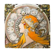 翡冷翠文創藝術小方巾|慕夏《十二星座》