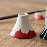 【日本Yamani】美濃燒|富士山型 湯吞豬口杯55cc ‧ 赤釉