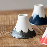 【日本Yamani】美濃燒|富士山型 湯吞豬口杯55cc ‧ 虹黑釉