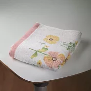 【日本本多毛巾】大阪泉州 純棉毛巾 ‧ 秘境花草(粉)