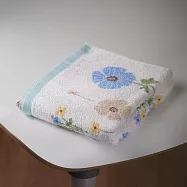 【日本本多毛巾】大阪泉州 純棉毛巾 ‧ 秘境花草(藍)