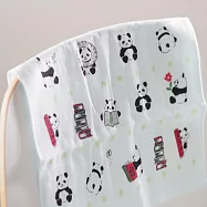 【日本本多毛巾】大阪泉州 極纖細 紗布純棉手巾 ‧ 可愛熊貓