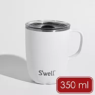 《S&rsquo;well》美國 Mug不鏽鋼滑蓋保溫馬克杯 | 保溫杯 保冷保冰杯 推蓋直飲杯 環保杯 便攜杯 咖啡杯 隨行杯 - 雲朵白350ml - 雲朵白350ml