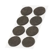 《PEDRINI》義大利 Gadget毛氈桌椅腳墊24入(圓棕2.4cm) | 防滑墊 椅腳保護套 止滑墊