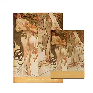 翡冷翠文創筆記本+L夾|慕夏《四季》