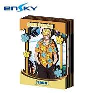 【日本正版授權】紙劇場 航海王 紙雕模型/紙模型/立體模型 香吉士/喬巴 PAPER SHADOW ART mini - 香吉士