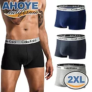 【AHOYE】透氣柔膚高彈平口四角褲 4入組 (男內褲 彈力內褲 運動內褲) 2XL