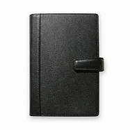 【DATA MATE - 真皮萬用手冊】DM-739L 義式經典 A6尺寸 6孔活頁夾- 黑色