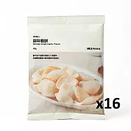 【MUJI 無印良品】海味點心 蒜味蝦餅(16入)