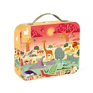 【法國Janod】厚片拼圖-非洲草原 54pcs