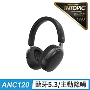 INTOPIC 廣鼎 靜謐主動降噪無線頭戴耳機(JAZZ-ANC120) 黑色